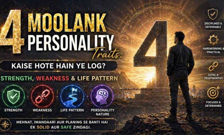 Moolank 4 Personality Traits Kaise Hote Hain Ye Log Strength, Weakness & Life Pattern
