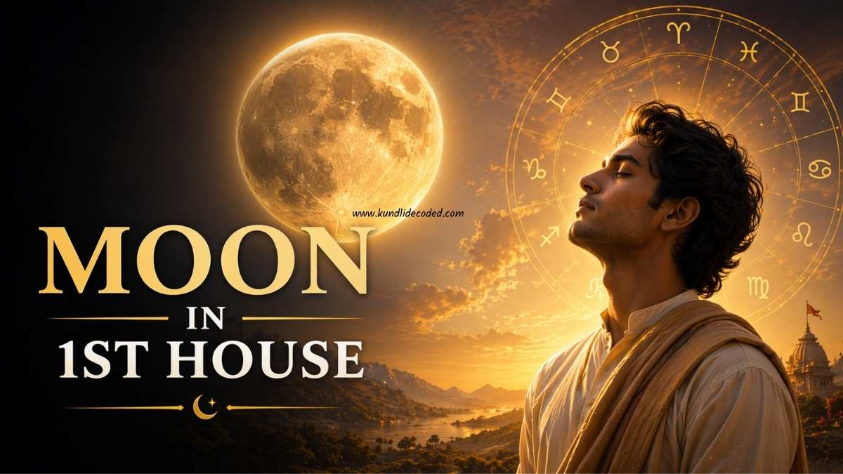 Moon in 1st House (Chandra Lagna Me) – Personality, Emotions & Life Patterns