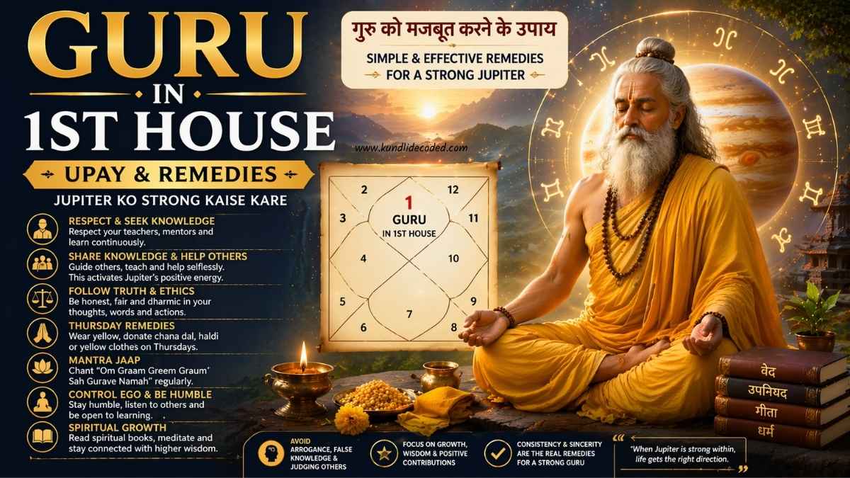 guru in 1st house home remedies