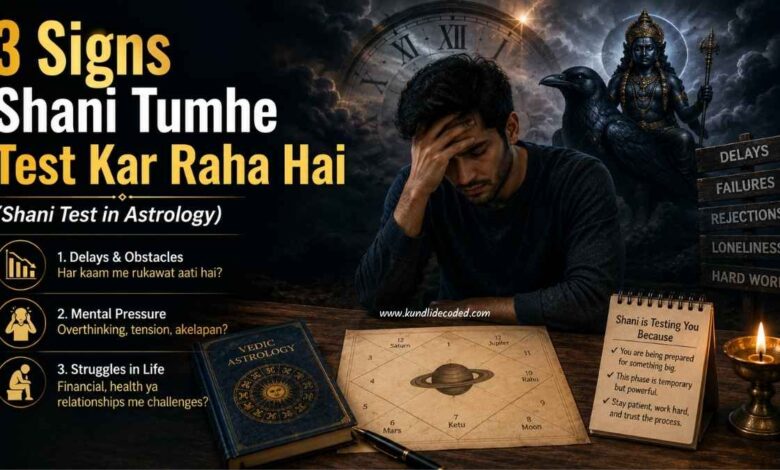 3 Signs Shani Tumhe Test Kar Raha Hai (Shani Test in Astrology)