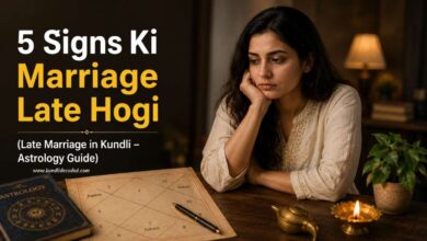5 Signs Ki Marriage Late Hogi (Late Marriage in Kundli – Astrology Guide)