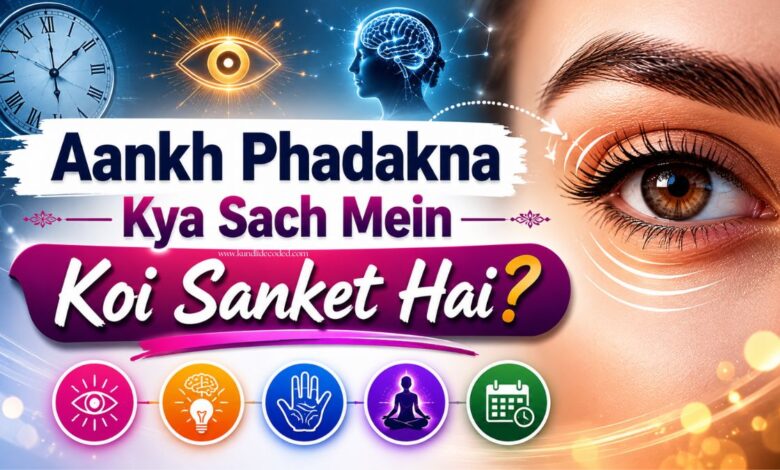 Aankh Phadakna Kya Sach Mein Koi Sanket Hai