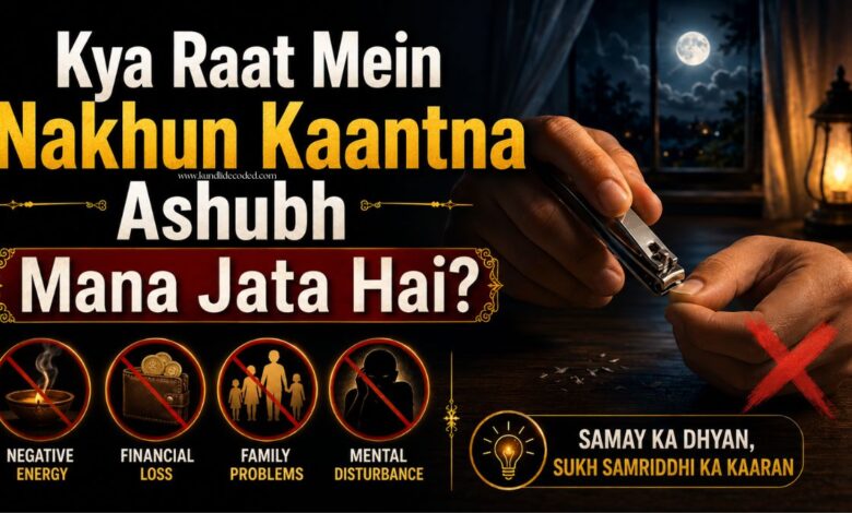 Kya Raat Mein Nakhun Kaantna Ashubh Mana Jata Hai