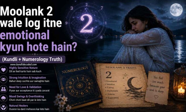 Moolank 2 wale log itne emotional kyun hote hain (Kundli + Numerology Truth)