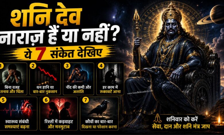 Shani Dev Naraz Hain Ya Nahi Ye 7 Sanket Dekhiye Aur Samajhiye Shani Ka Asli Prabhav